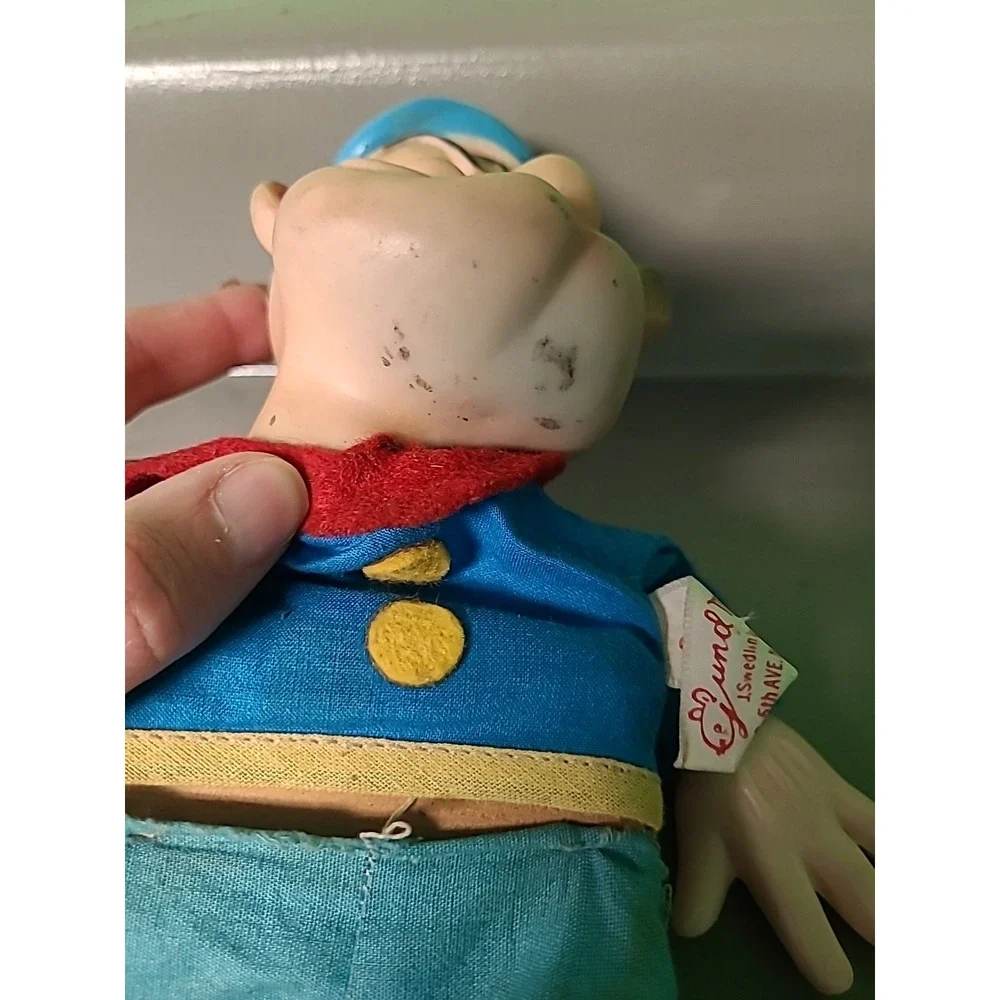 1960s Vintage Gund Popeye The Sailor Man‎ Doll Toy Puppet No Strings